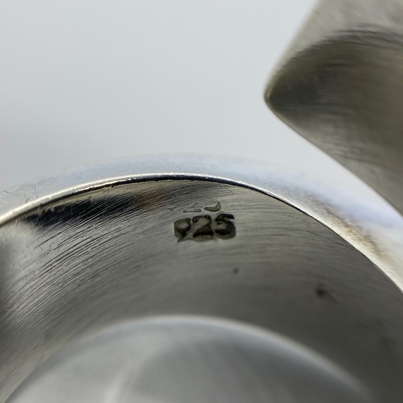 925 sterling silver overlap band ring✨ - Picture 12 of 14